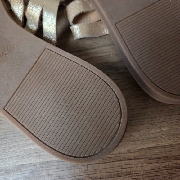 NEW W/O BOX CROWN VINTAGE LEATHER UPPER CORK FOOTBED TOE RING SANDALS 9.5 WMN - Picture 16 of 16